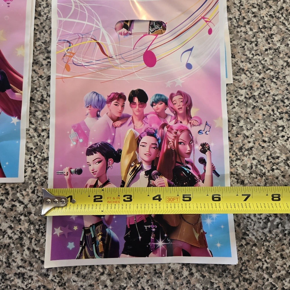 K-Pop Demon Hunters Party Favor Bags With Stickers - Picture 6 of 9